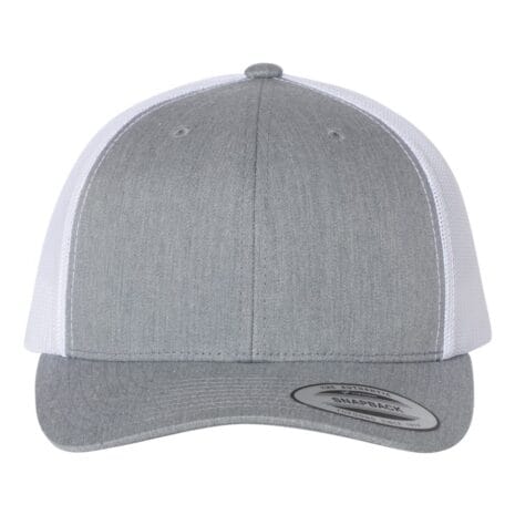 6606-Heather Grey-White 6606-Heather Grey-White